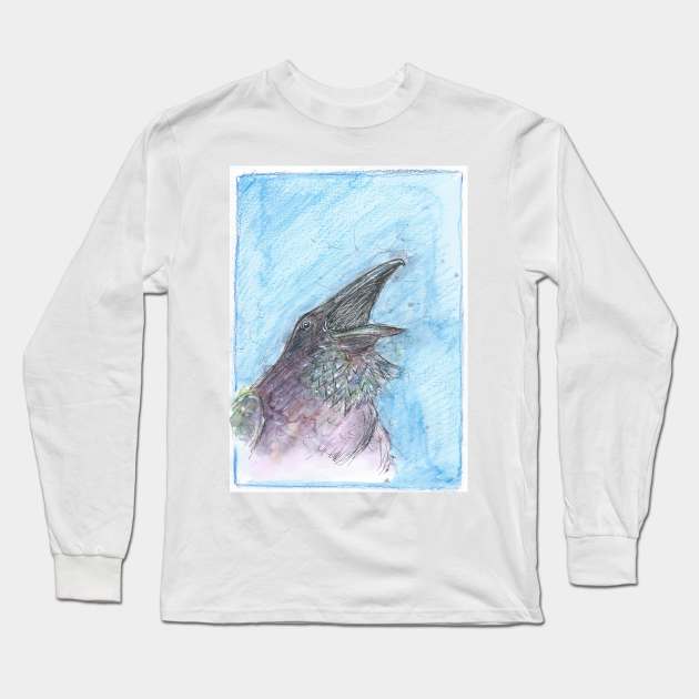 Calling Raven Long Sleeve T-Shirt by DebTheZeb